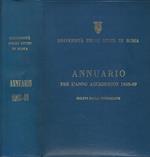 Annuario per l'anno accademico 1968-69. DCLXVI dalla fondazione
