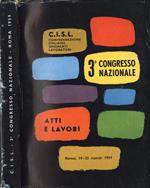 3 Congresso Nazionale. Atti e lavori