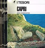 I Tesori n.16 17 20 21 28 29 30 31. 16-Capri. 17-Il Duomo di Milano. 20-Ravenna. 21-Il Garda. 28-Villa Lante di Bagnaia. 29-Il Foro romano e il Palatino. 30-Siracusa. 31-Agrigento
