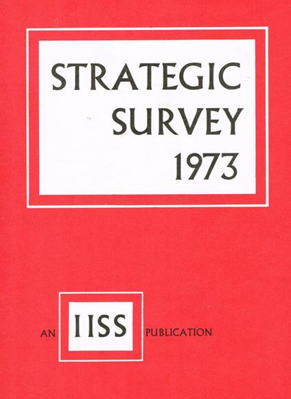 Strategic survey 1973 - copertina