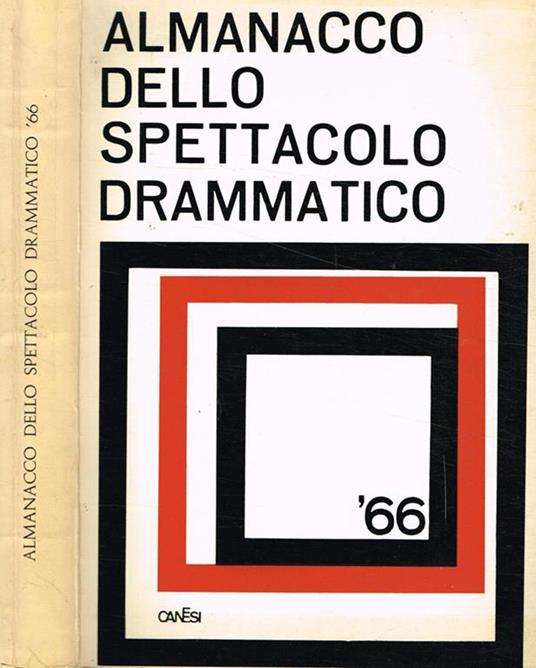 Almanacco dello spettacolo drammatico '66 - copertina