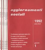 Aggiornamenti Sociali Anno 1992 n. 1, 2, 3, 4, 5