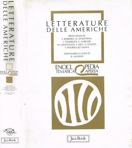 Letterature delle Americhe - copertina