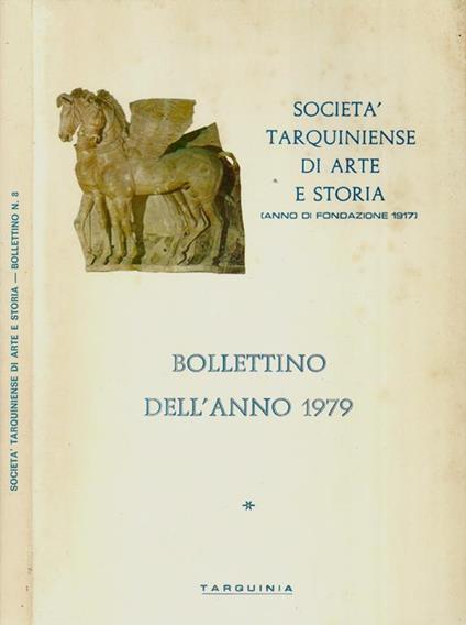 Società Tarquiniense si Arte e Storia (Anno di fondazione 1917). Bollettino dell'anno 1979 - copertina