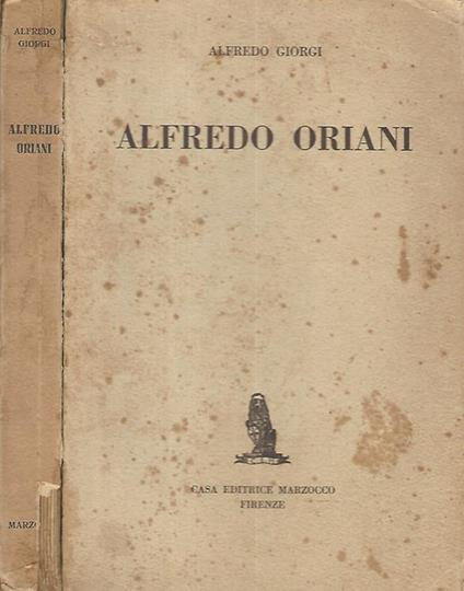 Alfredo Oriani - Alfredo Giorgi - copertina