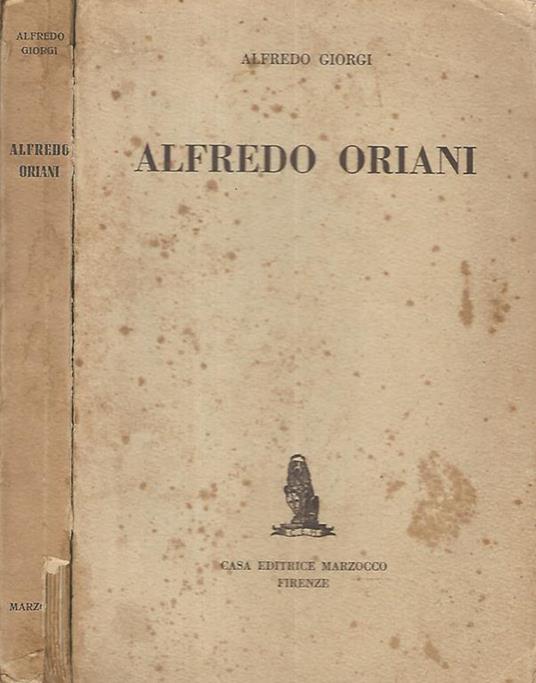 Alfredo Oriani - Alfredo Giorgi - copertina