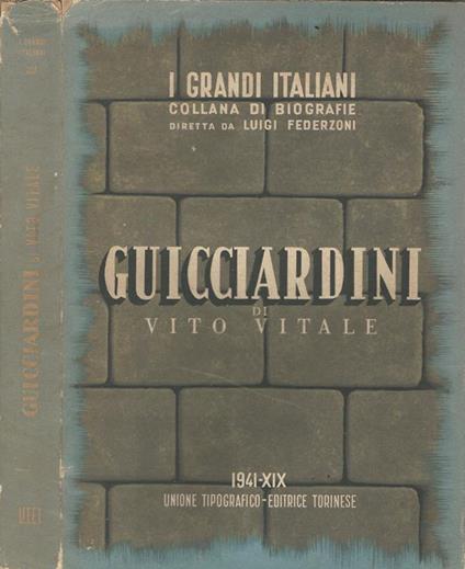 Francesco Guicciardini - Vito Vitale - copertina
