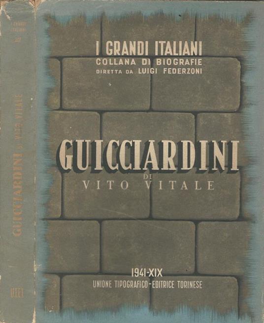 Francesco Guicciardini - Vito Vitale - copertina