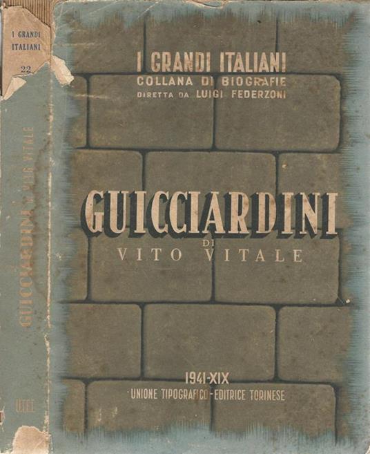 Francesco Guicciardini - Vito Vitale - copertina