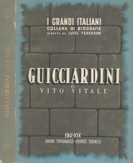 Francesco Guicciardini - Vito Vitale - copertina