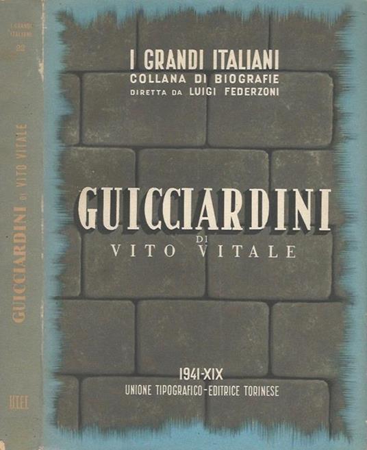 Francesco Guicciardini - Vito Vitale - copertina
