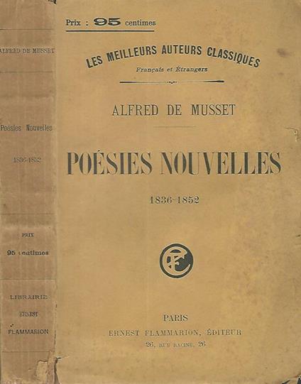 Poesies nouvelles 1836-1852 - Alfred de Musset - copertina