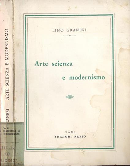 Arte, scienza e modernismo - Lino Graneri - copertina