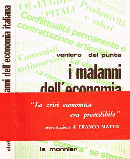 I malanni dell'economia italiana. La crisi economica era prevedibile - Veniero Del Punta - copertina