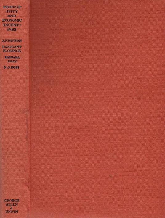 Productivity and economic incentives - copertina