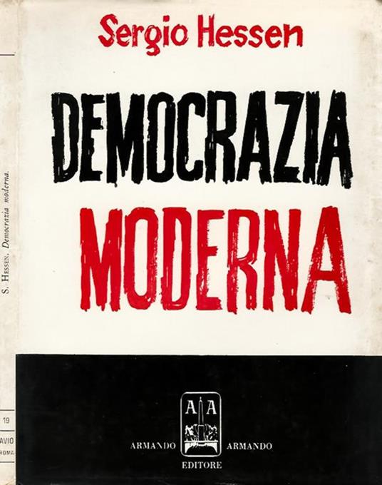 Democrazia moderna - Sergej Hessen - copertina