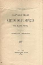 Osservazioni cliniche sull'uso dell'antipirina nelle malattie mentali