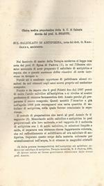 Sul salicilato di antipirina. Nota