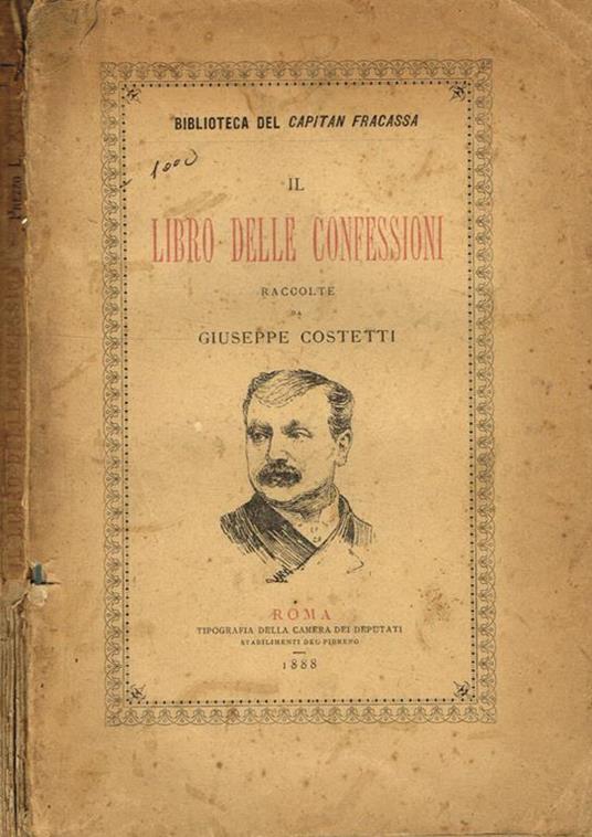 Il libro delle confessioni - Giuseppe Costetti - copertina