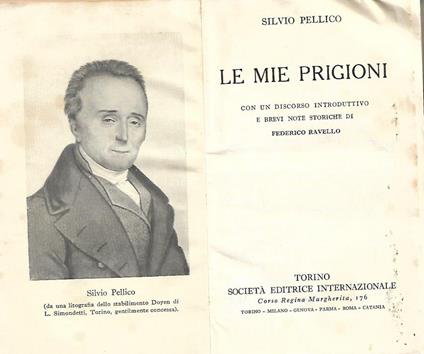 Le mie prigioni - Silvio Pellico - copertina