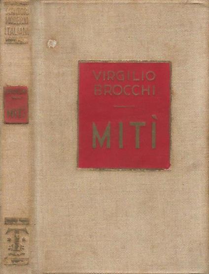 Miti - Virgilio Brocchi - copertina