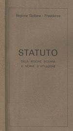 Regione Siciliana - Presidenza: Statuto della Regione Siciliana e norme d'attuazione