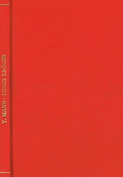 Tonio Kroger - Thomas Mann - copertina