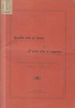 Quello che si beve- L' aria che si respira