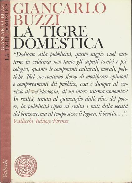 La tigre domestica - Giancarlo Buzzi - copertina