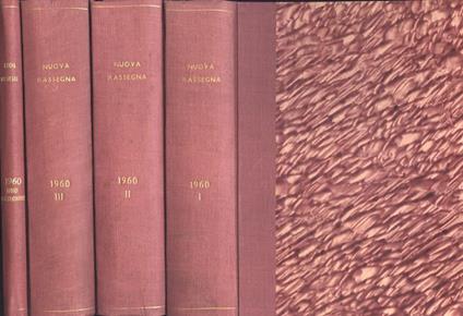 Nuova Rassegna Anno 1960 Vol. I - II - III e Indici questionario. Legislazione, dottrina e giurispridenza - copertina