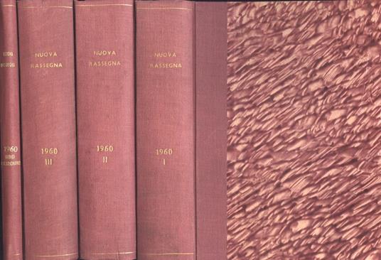 Nuova Rassegna Anno 1960 Vol. I - II - III e Indici questionario. Legislazione, dottrina e giurispridenza - copertina