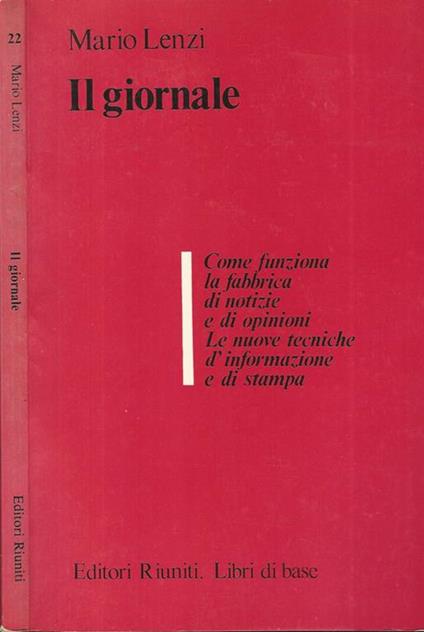Il giornale - Mario Lenzi - copertina