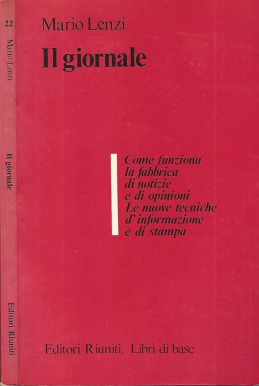 Il giornale - Mario Lenzi - copertina