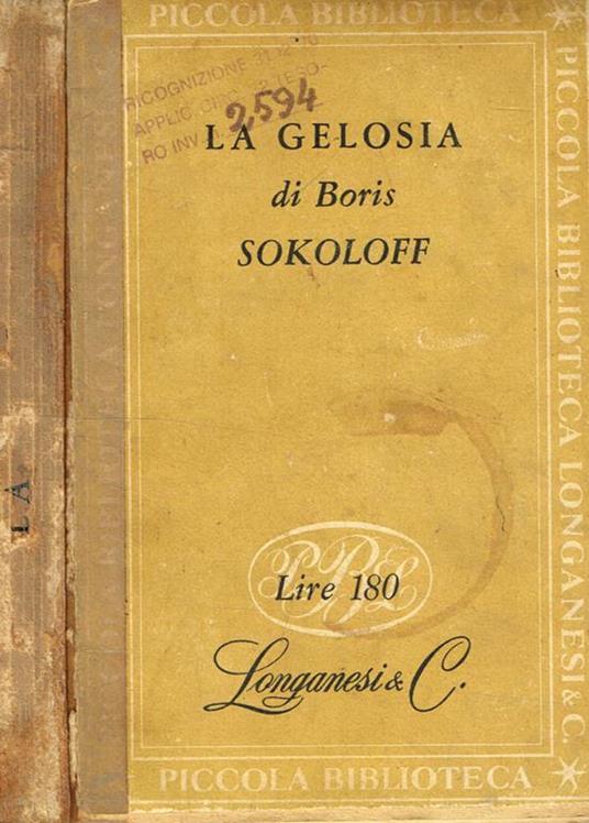 La gelosia - Boris Sokoloff - copertina