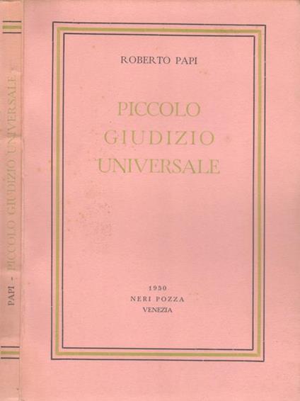 Piccolo giudizio universale - Roberto Papi - copertina