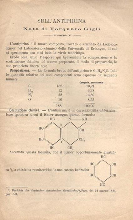 Sull'antipirina - Torquato Gigli - copertina