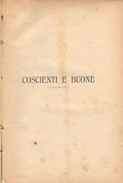 Coscienti e buone - copertina