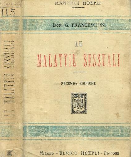 Le malattie sessuali - Giovanni Franceschini - copertina