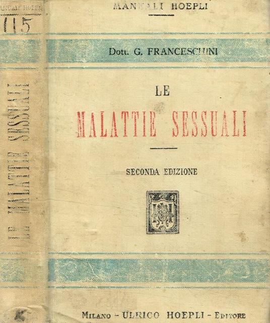 Le malattie sessuali - Giovanni Franceschini - copertina