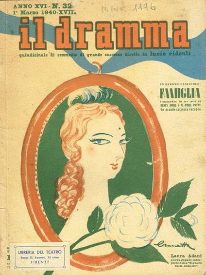 Il Dramma. Quindicinale di commedie di grande successo anno XVI n.325 - Lucio Ridenti - copertina