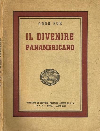 Il divenire panamericano - Odon Por - copertina