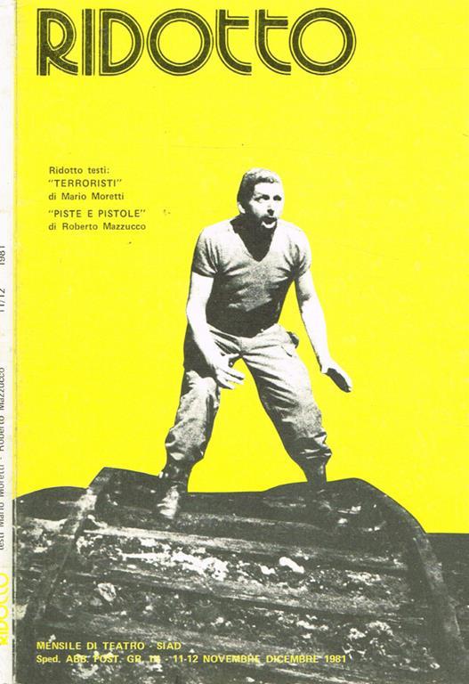 Ridotto. Rassegna mensile di teatro n.11/12 - copertina