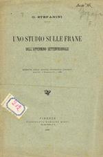 Uno studio sulle frane dell'Appennino Settentrionale. Estratto dalla Rivista Geografica Italiana anno XV fascicolo IV