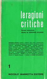 Le ragioni critiche. Rivista trimestrale n.1
