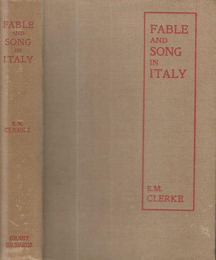 Fable and Song in Italy - copertina