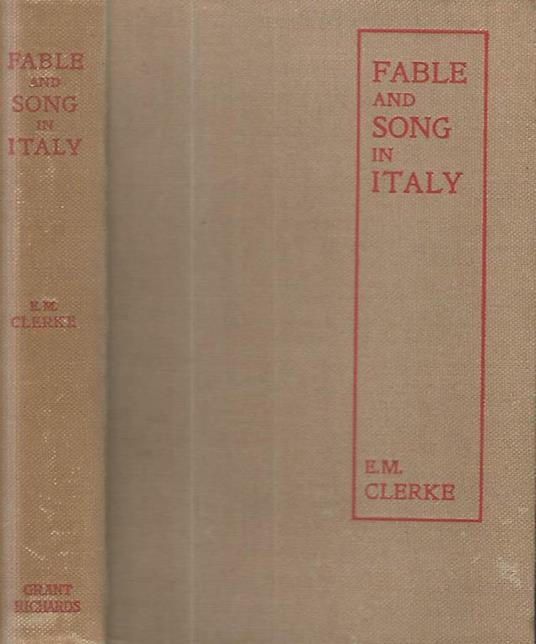 Fable and Song in Italy - copertina