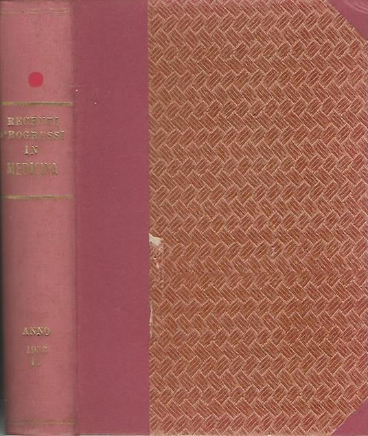 Recenti progressi in medicina - Giuseppe Lazzaro - copertina