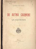 De Aetna Carmine. Quaestiones