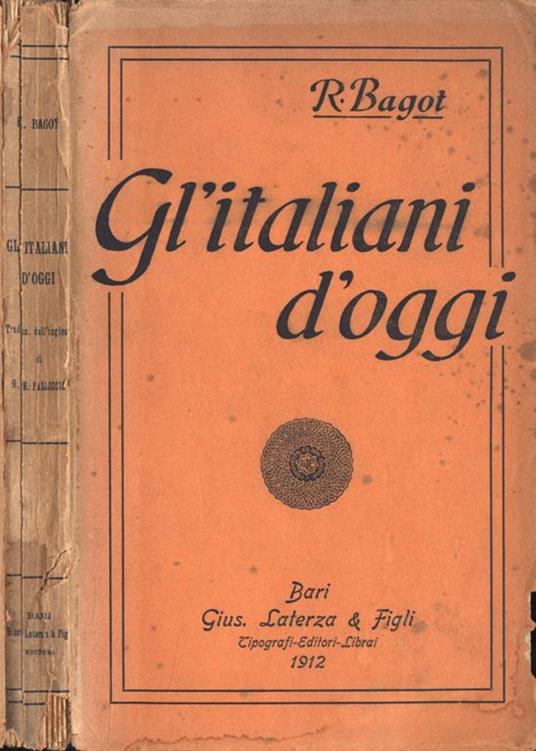 Gl' italiani d' oggi - Richard Bagot - copertina