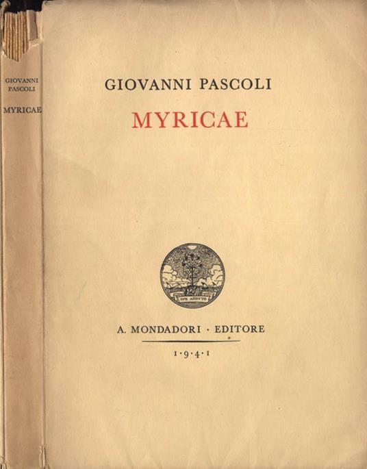 Myricae - Giovanni Pascoli - copertina